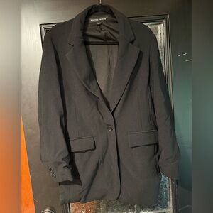 Boston Proper Women 16 Blazer Black Office Professional Chic Timeless Work